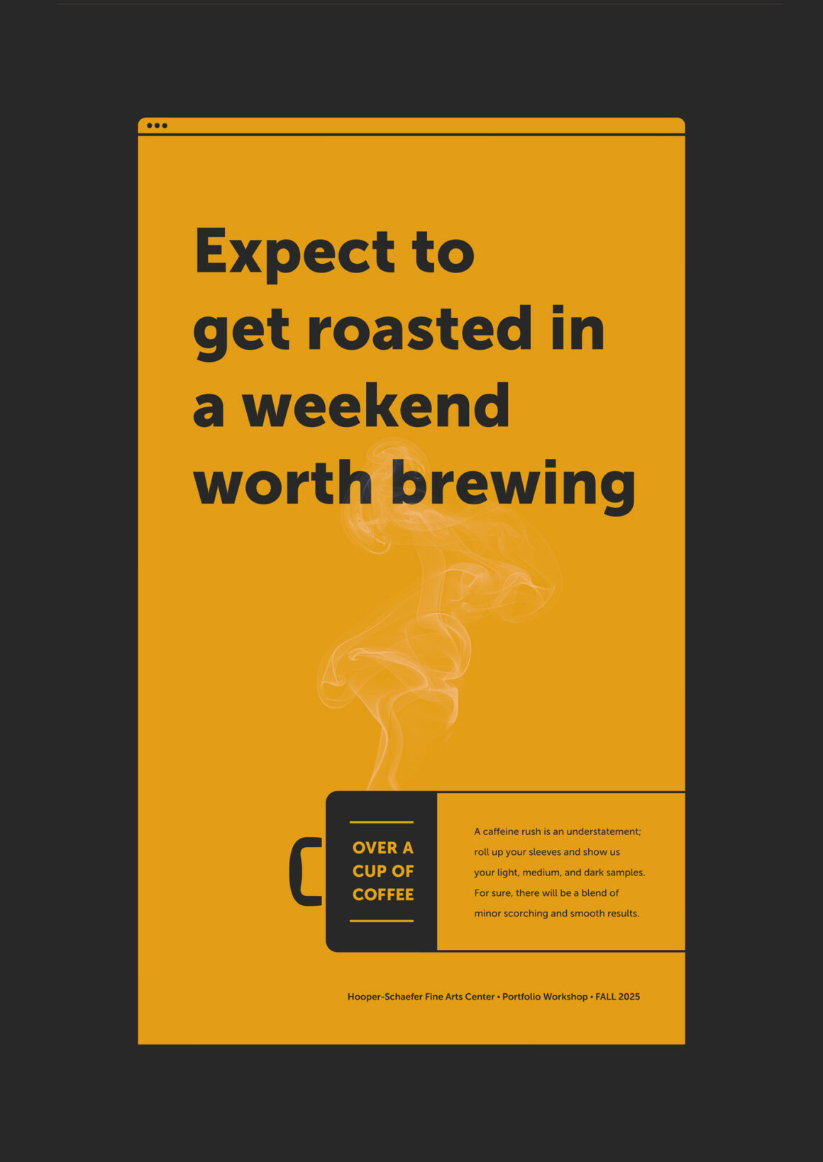 portfolio roasted poster